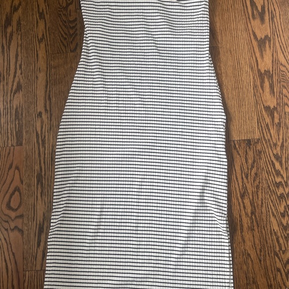 RVCA black white striped open back strapless dress L - Picture 9 of 10